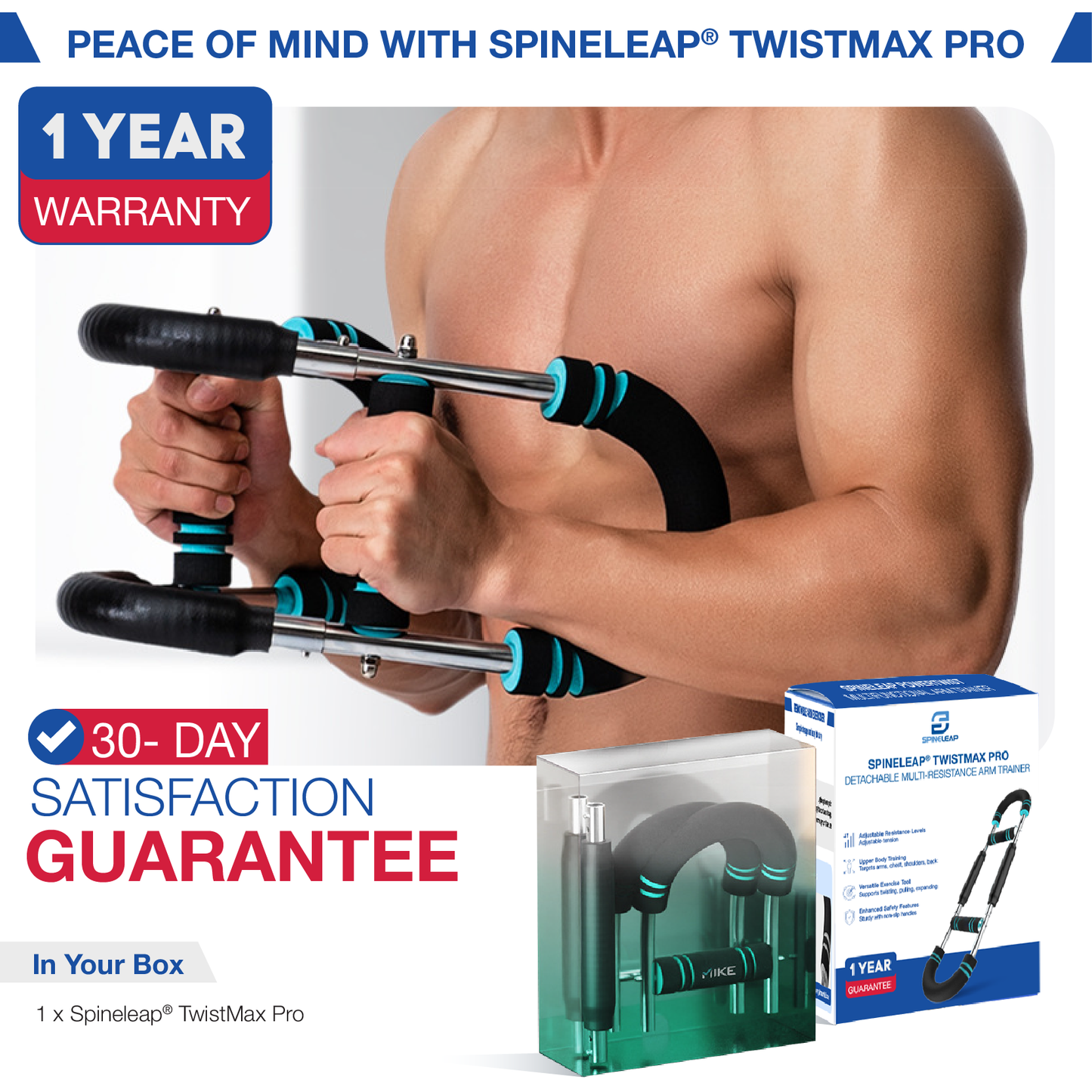 Spineleap® TwistMax Pro – Detachable Multi-Resistance Arm Trainer