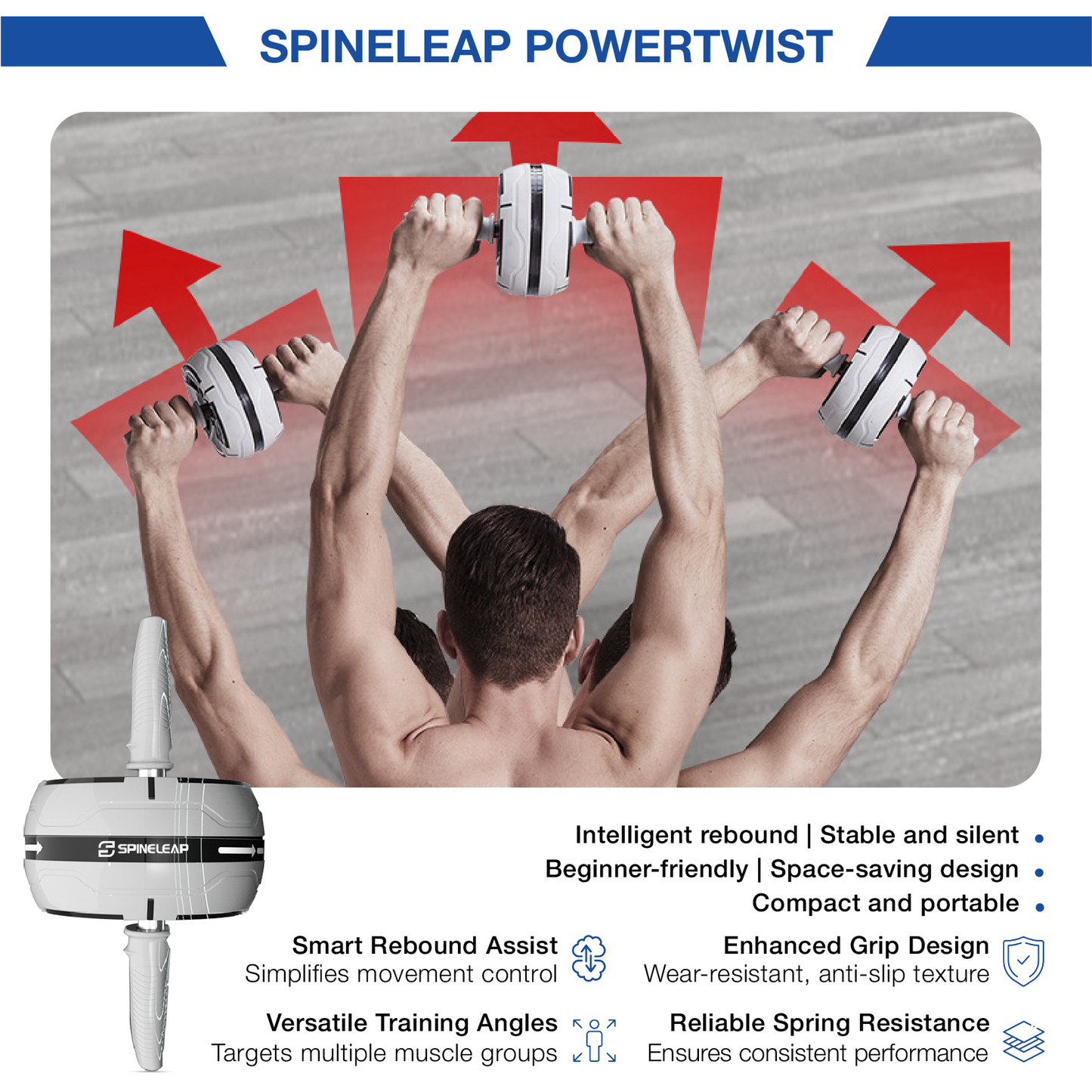 Spineleap® ReboundMax Pro - Multiflex Gym Wheel